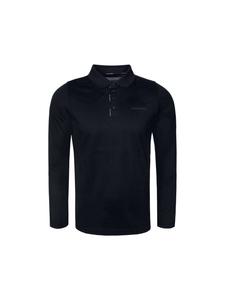 Рубашка поло с длинными рукавами 745002 темно-синего цвета Karl Lagerfeld