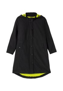 Парка с капюшоном и контрастной подкладкой водоотталкивающая Sheego, черный