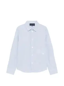 Рубашка в клетку Emporio Armani Kids, синий