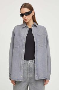 Джингсовая рубашка ELEANOR Samsoe Samsoe, серый