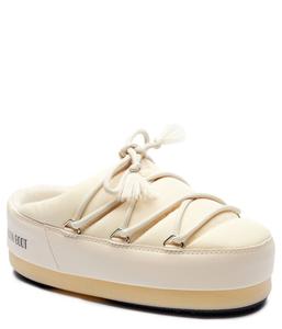 Зимние сабо женские Moon Boot со шнуровкой, бежевый