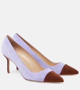 Туфли-лодочки Capcour 70 из замши Manolo Blahnik, 2079 Dbrw/5221 Bpur