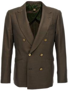 Двубортный блейзер Maurizio Miri, зеленый