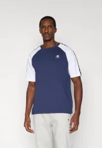 Футболка в спортивном стиле с принтом в виде ленты. Champion, Nava/White