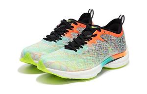 2.0 PRO Противоскользящие Низкие Детские Беговые Кроссовки Аврора Зеленый/Неоновый Ярко-Оранжевый Kids XTEP, Зеленый Оранжевый