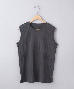 Топ без рукавов в рубчик случайного рисунка Coen, цвет Dk.Gray