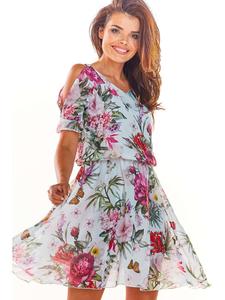 Короткое платье Awama, красочный