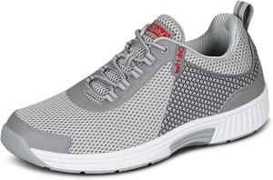 Мужские ортопедические кроссовки Orthofeet Edgewater с вязаным верхом, серый