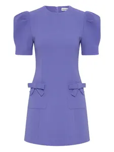 Платье мини Violetta с объемными рукавами Rebecca Vallance, синий