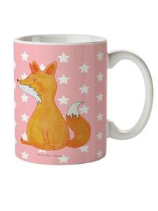 Детская кружка единорог лиса без слов в пастельно-красном цвете Mr. & Mrs. Panda