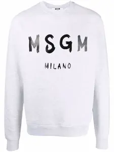 Толстовка с логотипом MSGM, серый