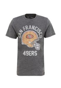 Футболка с принтом шлема НФЛ с крутым принтом футбольного шлема Re:Covered, серый