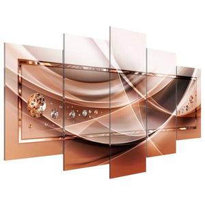 Картина Artgeist Stream of Blaze, 50 см цвет kupfer/creme