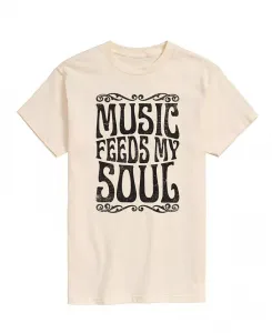 Мужская футболка с коротким рукавом Music Feeds My Soul AIRWAVES, желтый