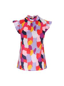 Женская блузка разноцветного фиолетового цвета faina