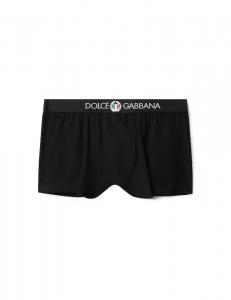 Однотонные хлопковые боксеры Dolce & Gabbana, черный