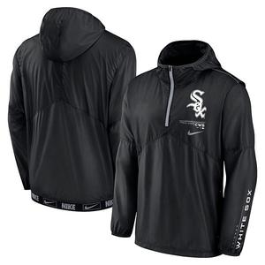 Мужская черная ветровка Chicago White Sox Authentic Night Game Performance с полузастежкой Nike