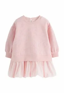 Платье-Комбинезон прямого кроя с асимметричным подолом и сборками. Baker By Ted Baker, Pink