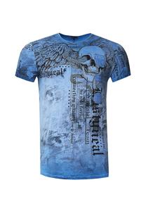 Футболка с классным принтом по всей поверхности RUSTY NEAL, синий