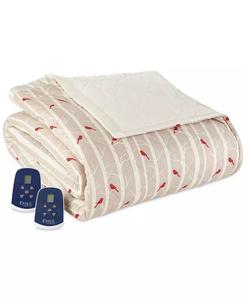 7-слойное теплое двойное электрическое одеяло Micro Flannel Shavel, красный