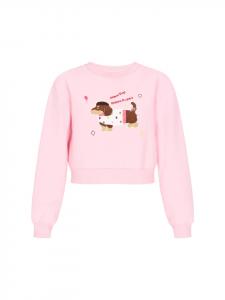 MyMo Женская толстовка светло-розового цвета