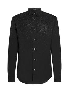 Рубашка на пуговицах классического кроя Karl Lagerfeld RHINESTONE DEGRADÉ, черный