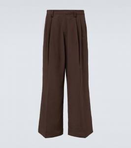 Широкие брюки со складками ERL, Brown