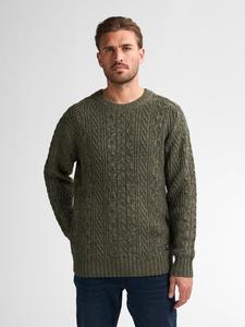 Большой вязаный свитер Medford зеленого цвета Petrol Industries