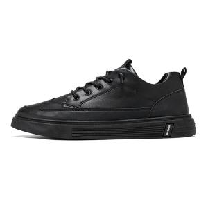 Кроссовки WARRIOR Skateboarding Shoes Men Low-top Black, черный