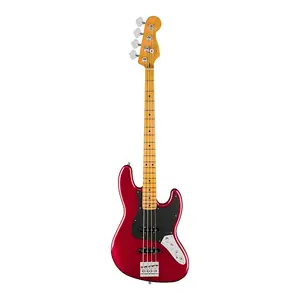 Fender American Ultra II Jazz Bass с грифом из клена, цвет Sinister Red, с кейсом