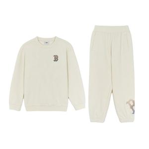 Детский спортивный комплект Casual Sportswear 2 Piece Set MLB KIDS, кремовый