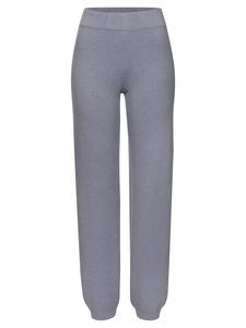 ELBSAND Вязаные брюки дымчато-синего меланжевого цвета