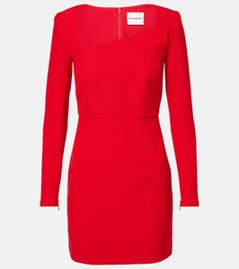 Асимметричное мини-платье из крепа Roland Mouret, красный