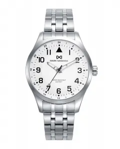 Мужские часы Mission со стальным корпусом и браслетом Mark Maddox, серебряный