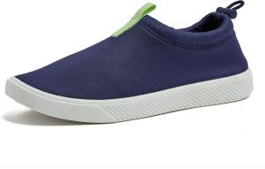 Детская обувь для воды Lands' End, водная обувь для мальчиков и девочек, быстро сохнущие слипоны для плавания детей для бассейна или пляжа, фиолетовая тай-дай или темно-синяя, размер с 1 для маленьких детей до 7 для старших детей