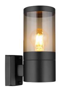 Globo Настенный уличный светильник, цоколь E27, черный, степень защиты IP44