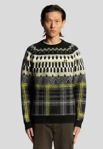 Джемпер в стиле фэр-айл Lyle & Scott, Jet Black