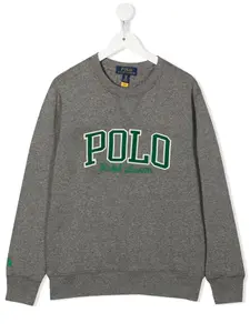 Толстовка с круглым вырезом и логотипом POLO RALPH LAUREN KIDS, серый