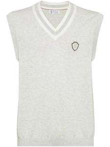 Топ без рукавов Brunello Cucinelli, серый