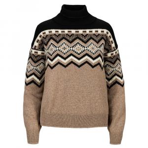 Свитер Dale of Norway Randaberg (женский), Brown Mel/Black/Off White