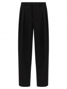 Брюки с атласной отделкой DOLCE & GABBANA, черный