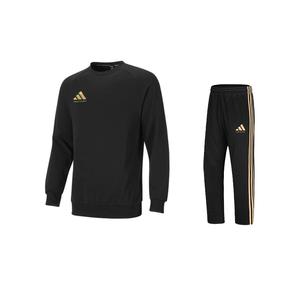 Adidas Повседневный спортивный комплект Unisex Black Gold