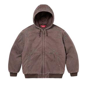 Куртка Supreme Paisley Studded Work Jacket 'Brown', коричневый