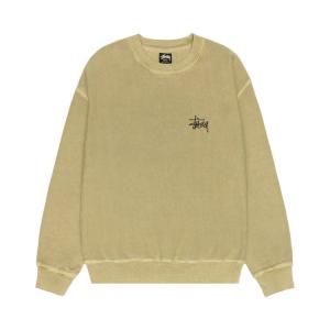 Свитер Stussy Basic Crew Pigment Dyed, Elm