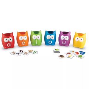 Учебные ресурсы Набор для сортировки гласных сов Learning Resources