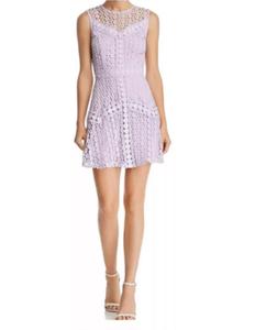 Коктейльное платье с кружевными звездами, многоуровневое, фиолетового цвета Aqua