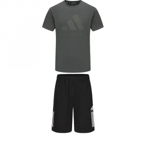 Adidas Тхэквондо Casual Спортивный комплект для мужчин Gray+Black
