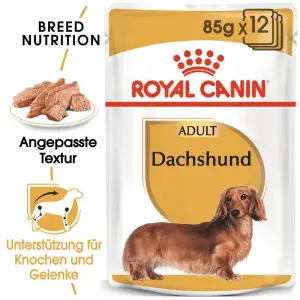 Корм-мусс для взрослых такс Royal Canin Breed, 24 x 85 г