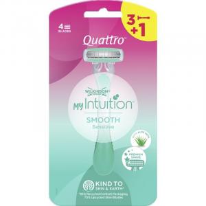 Одноразовая бритва Quattro Smooth Sensitive Wilkinson Sword, 4 шт.