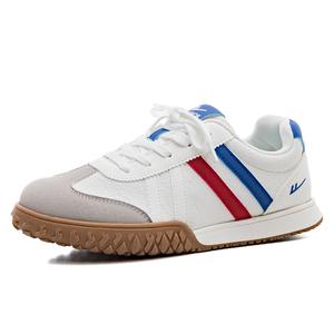 Амортизирующие, износостойкие, нескользящие, низкие, немецкие армейские кроссовки для женщин WARRIOR, White/Red/Blue